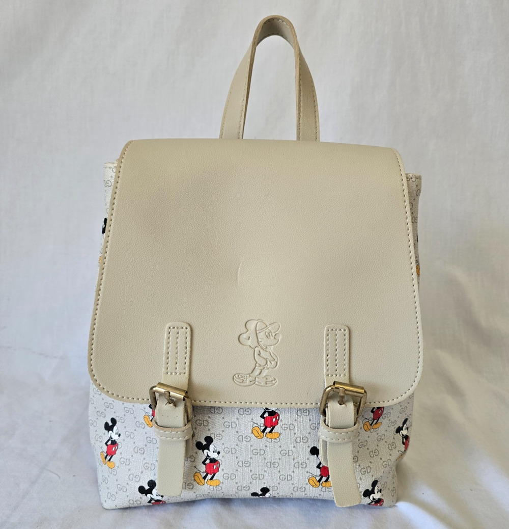 Mickey Mouse Themed Miniature Backpack Debossed Character 9" x 5" x 10"